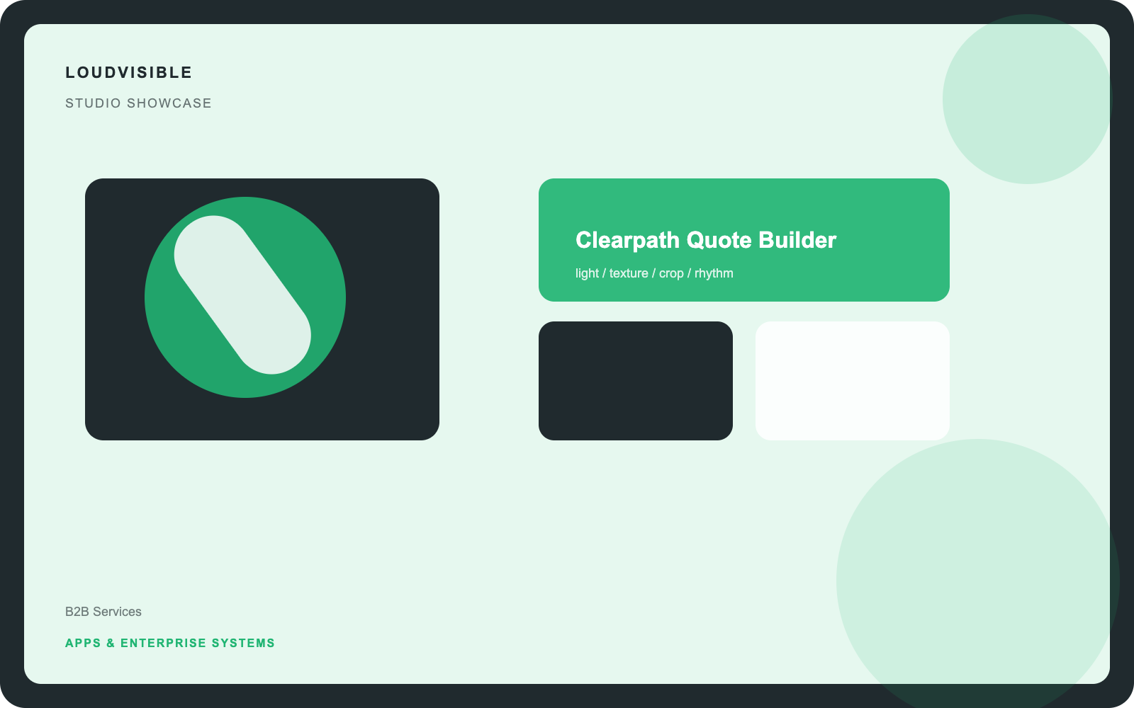 Clearpath Quote Builder independent studio showcase