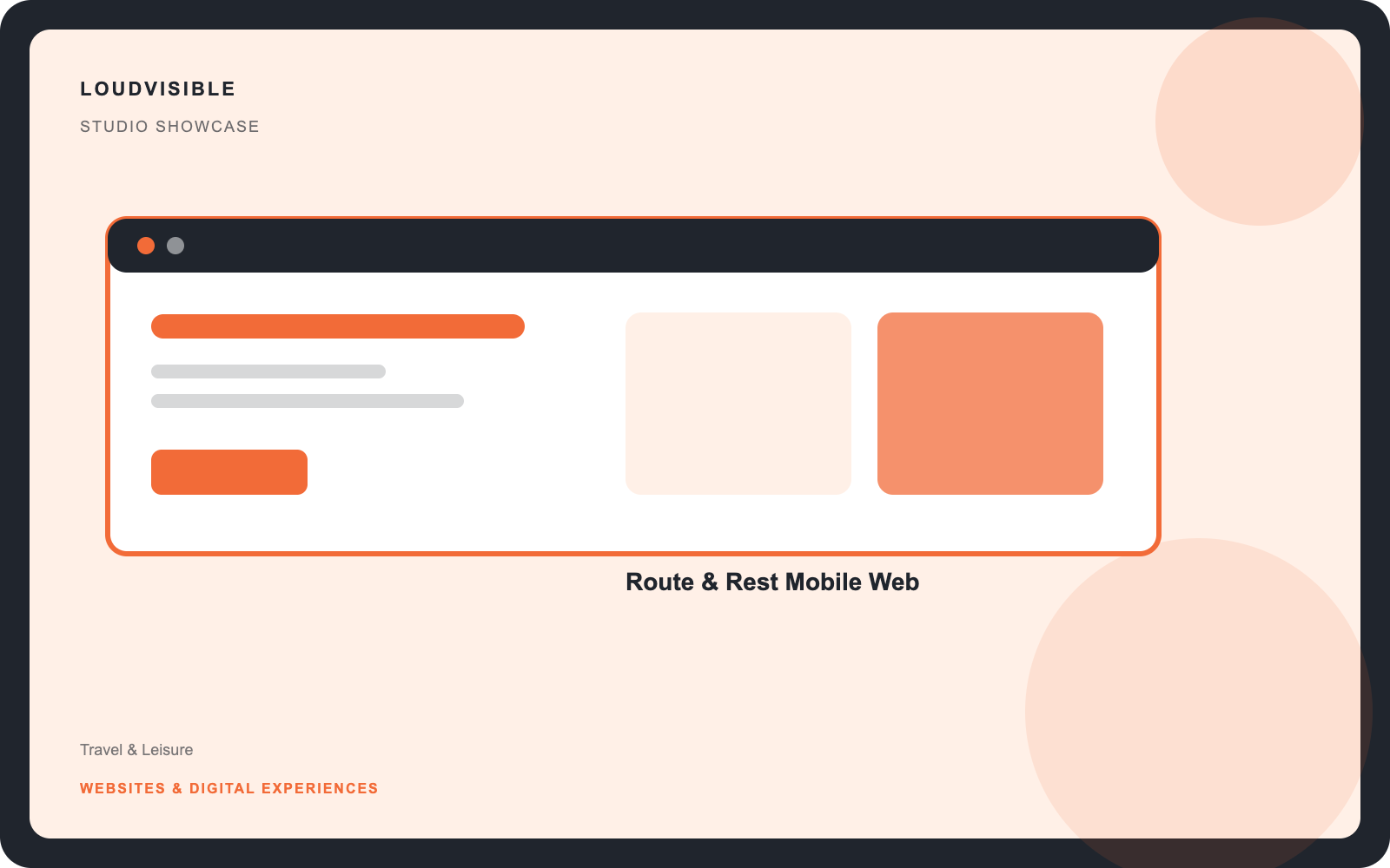 Route & Rest Mobile Web independent studio showcase